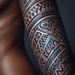 Polynesian Tribal tattoo design for women14