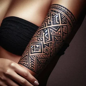 Polynesian Tribal tattoo design for women2