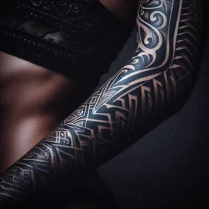 Sleave Tribal tattoo design for women7