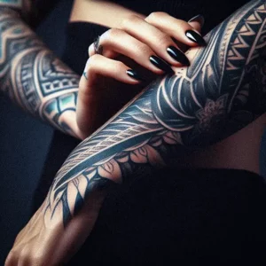 Sleave Tribal tattoo design for women8