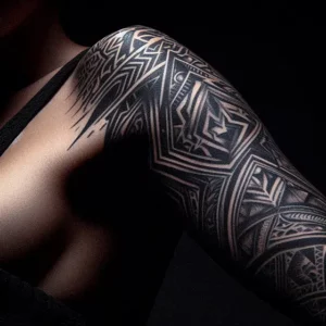 Sleave Tribal tattoo design for women9