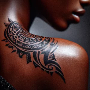 Small Tribal tattoo design for women4