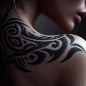 Small Tribal tattoo design for women5