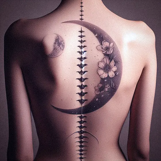 Spine tattoo 15
