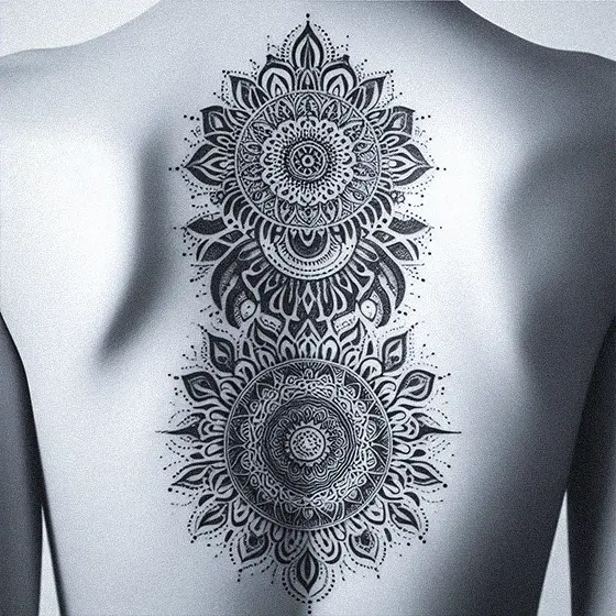 Spine tattoo 24