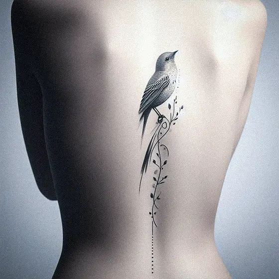 Spine tattoo 7