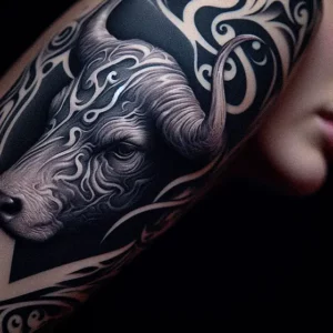 Taurus abstract tattoo design7