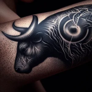 Taurus abstract tattoo design9