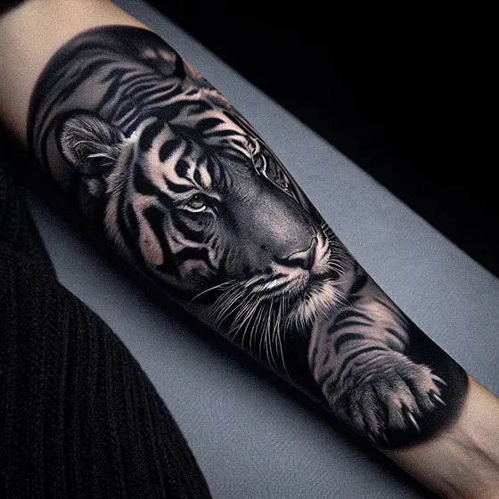 Tiger Tatto Woman11