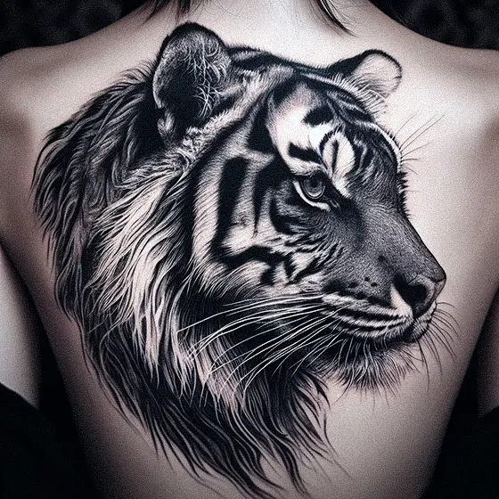 Tiger Tatto Woman12