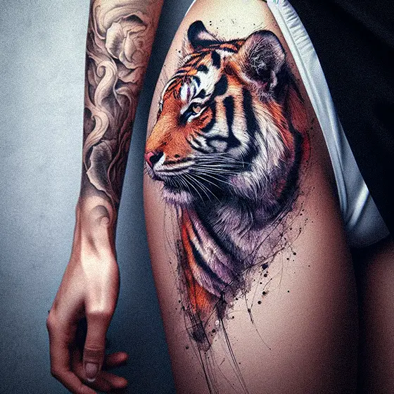 Tiger Tatto Woman5