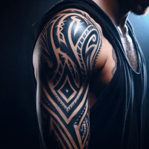 Tribal style Sleeve Tattoo 13