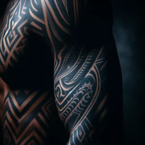 Tribal style Sleeve Tattoo 18