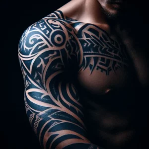 Tribal style Sleeve Tattoo 19