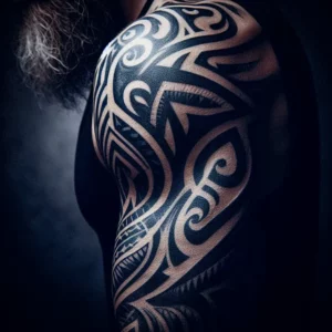 Tribal style Sleeve Tattoo 20