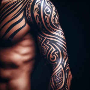 Tribal style Sleeve Tattoo 21