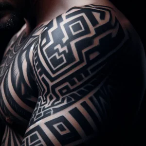 Tribal style Sleeve Tattoo 22