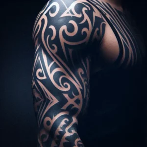 Tribal style Sleeve Tattoo 25