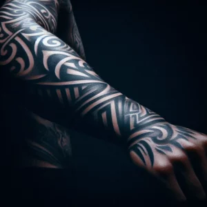 Tribal style Sleeve Tattoo 26