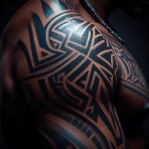Tribal style Sleeve Tattoo 27