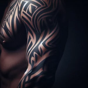 Tribal style Sleeve Tattoo 29