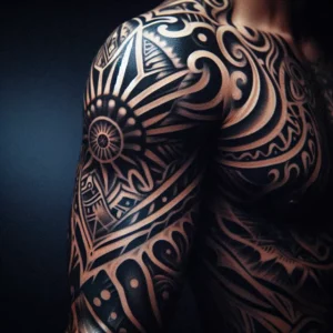Tribal style Sleeve Tattoo 3