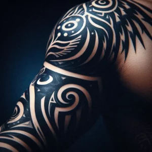 Tribal style Sleeve Tattoo 31