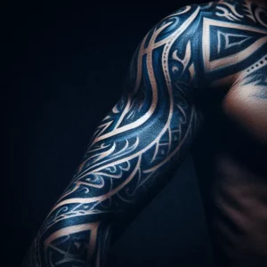 Tribal style Sleeve Tattoo 32