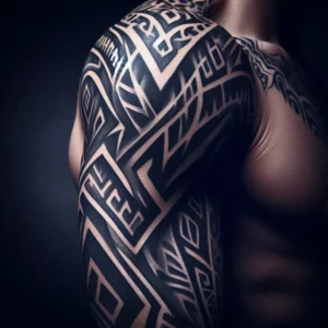 Tribal style Sleeve Tattoo 33