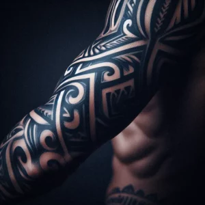 Tribal style Sleeve Tattoo 6