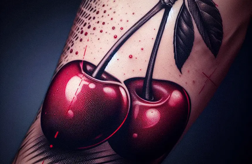 Two Cherries Tattoo
