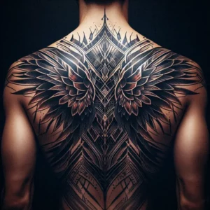 Upper Back Tattoo 13