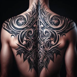 Upper Back Tattoo 45