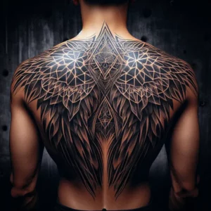 Upper Back Tattoo 68