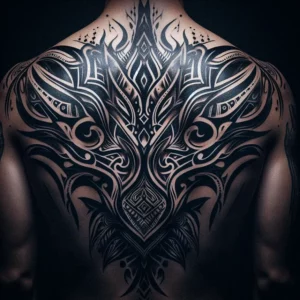 Upper Back Tattoo 69