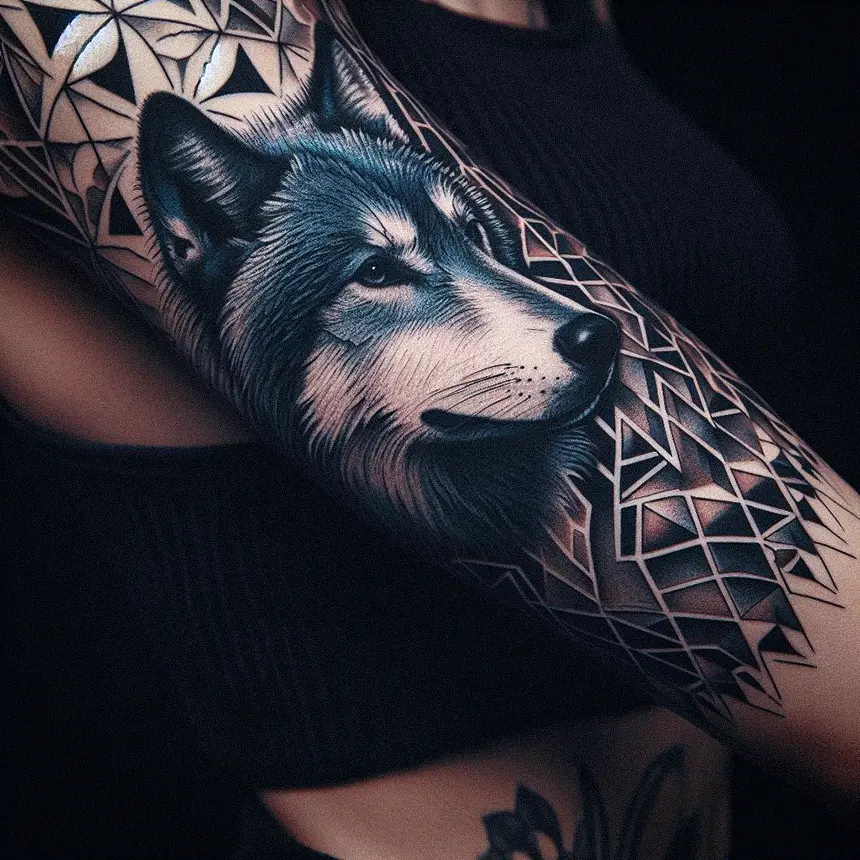 Wolf Tattoo for Women1