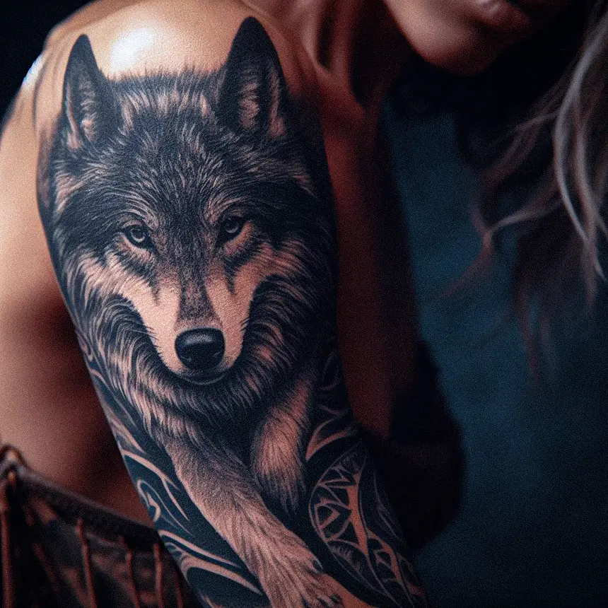 Wolf Tattoo for Women101 1