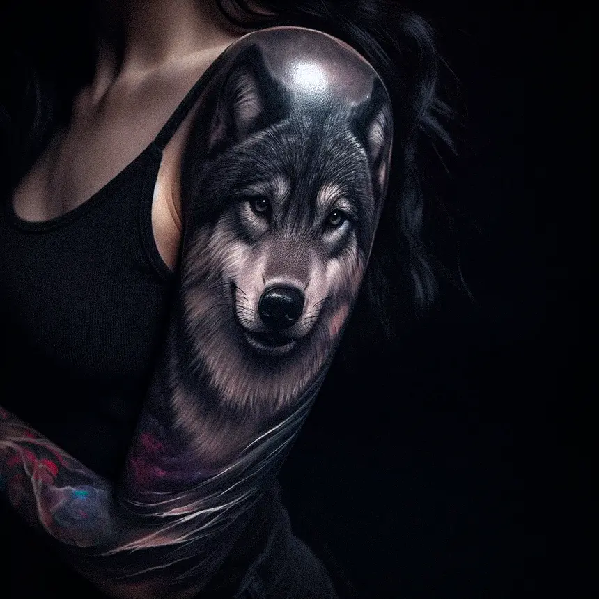 Wolf Tattoo for Women102