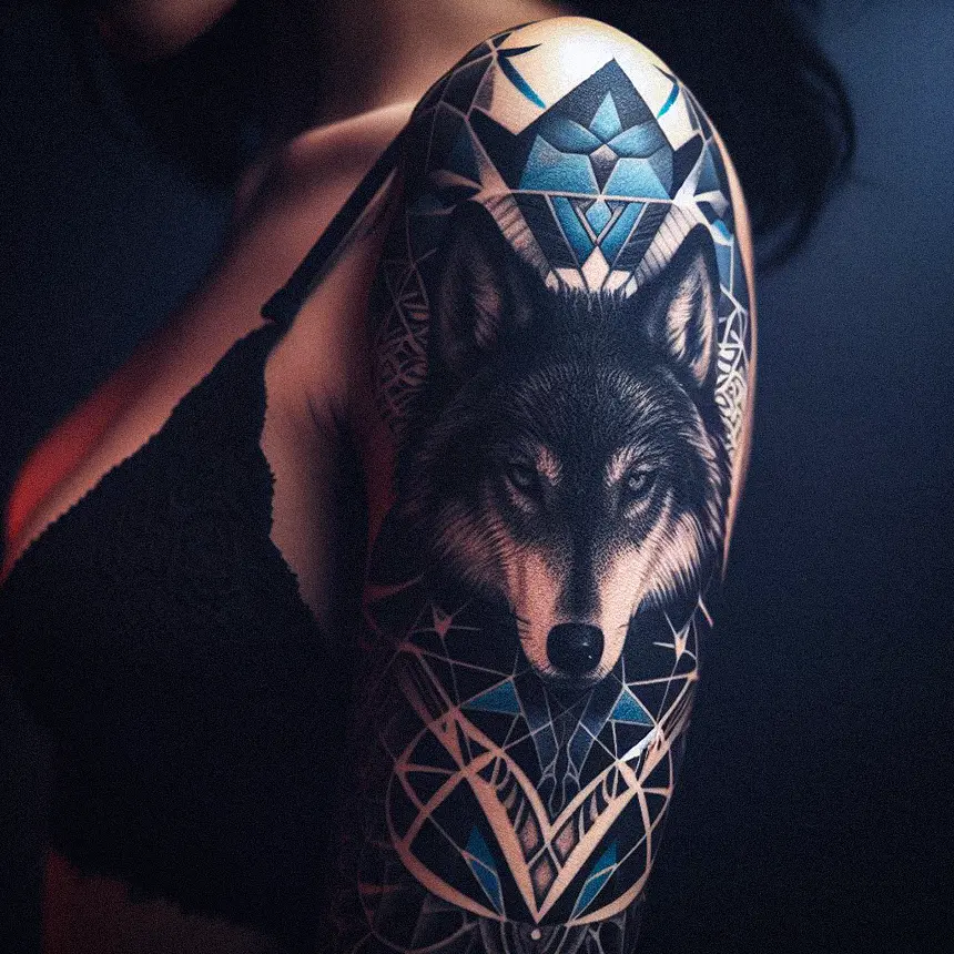 Wolf Tattoo for Women103 1