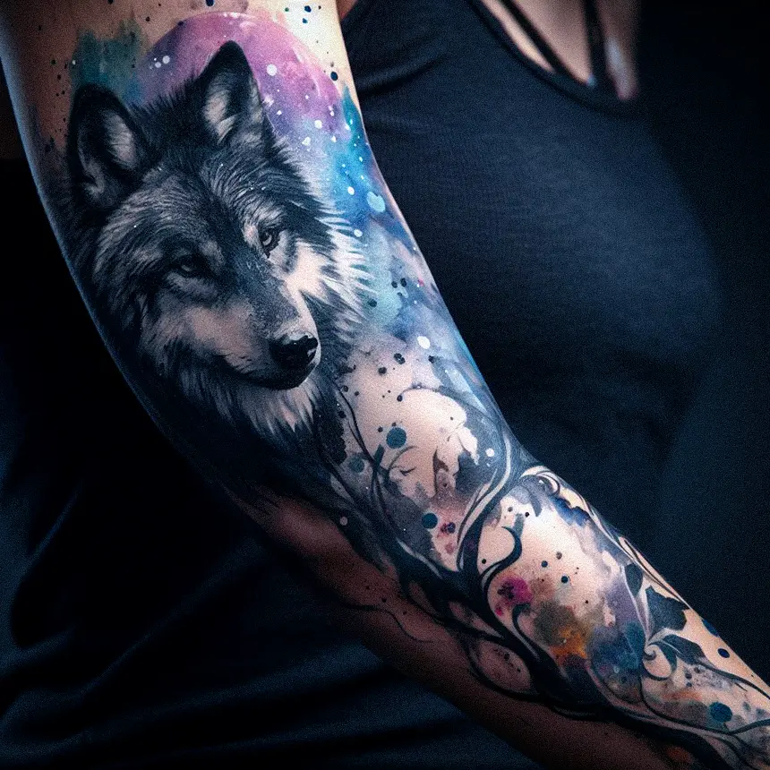 Wolf Tattoo for Women105