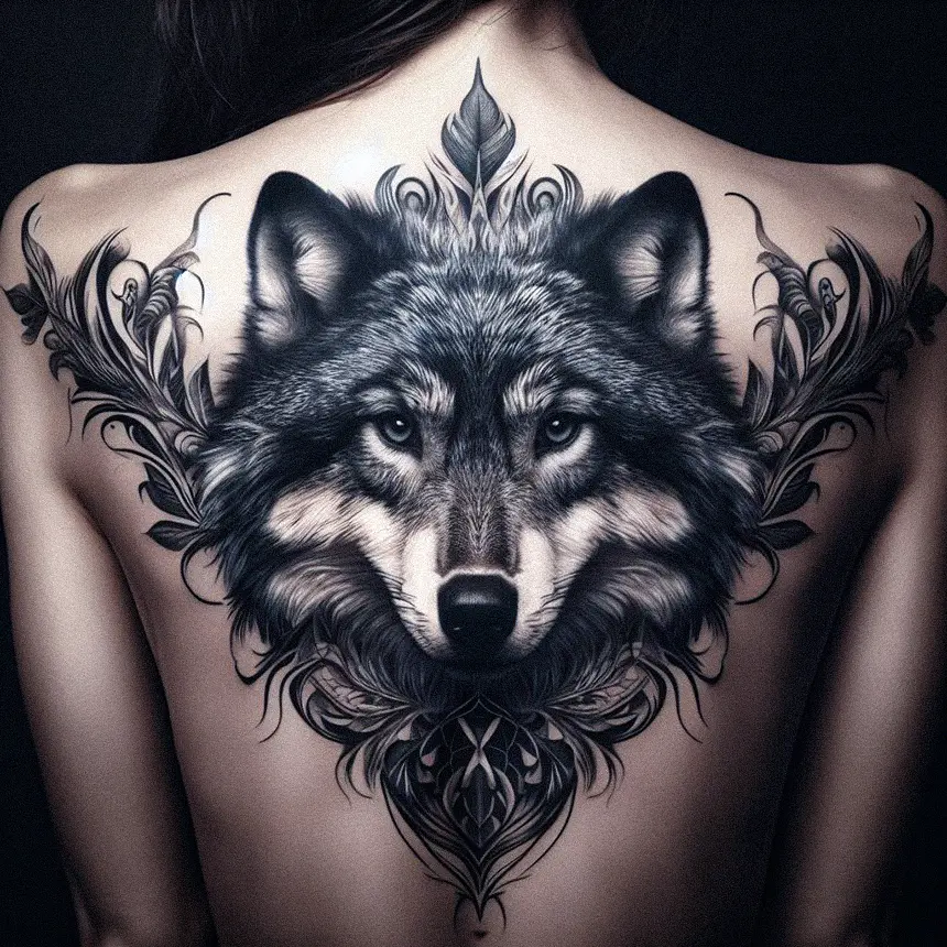 Wolf Tattoo for Women106 1