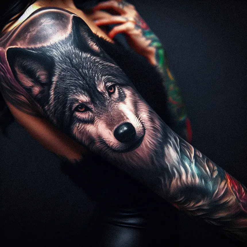 Wolf Tattoo for Women107 1