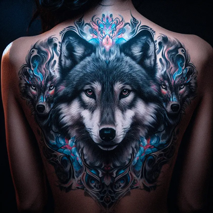 Wolf Tattoo for Women111