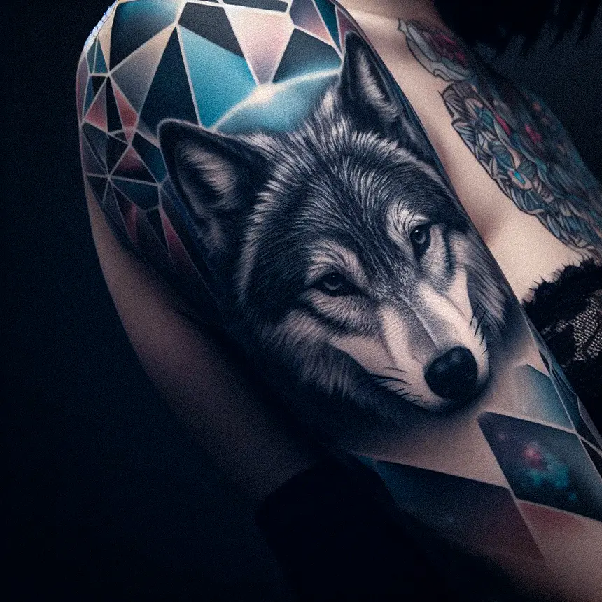 Wolf Tattoo for Women23
