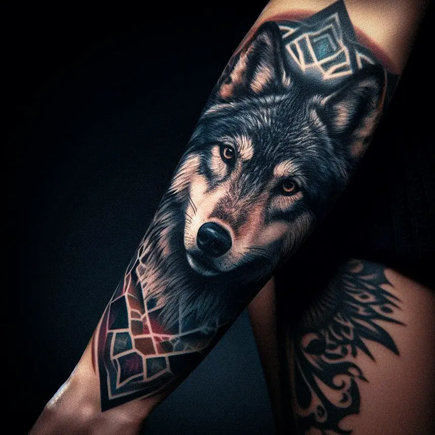 Wolf Tattoo for Women24