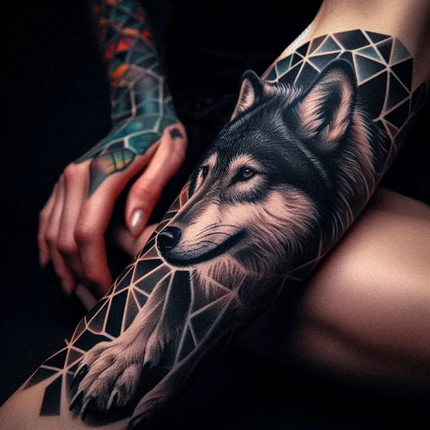 Wolf Tattoo for Women32