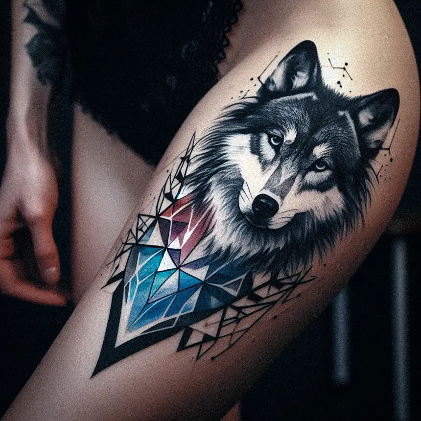 Wolf Tattoo for Women34