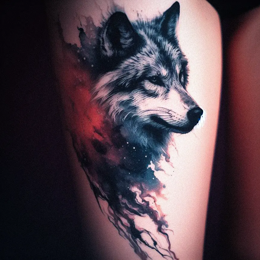 Wolf Tattoo for Women35