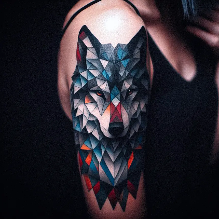 Wolf Tattoo for Women43