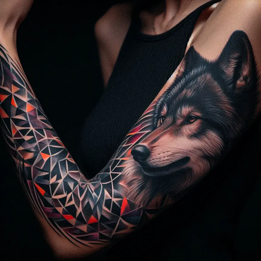 Wolf Tattoo for Women48